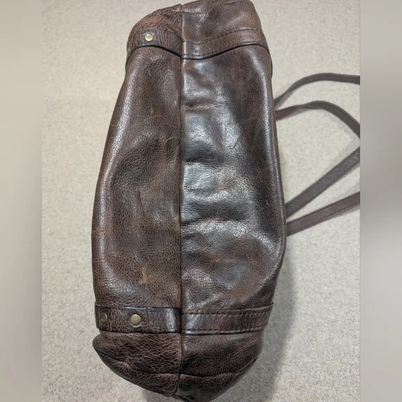 Patricia Nash Benvenuto Tote In Brown Distressed Italian Leather - Picture 9 of 16